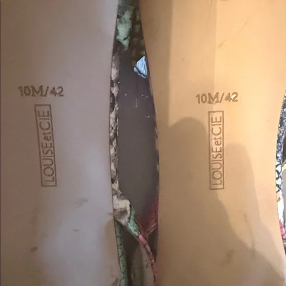 Louise et Cie Multicolor Snakeskin Heels - Picture 8 of 10